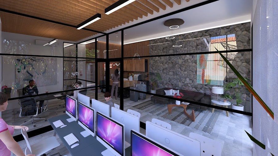 Espacio de cowork en Las Lomas Residence